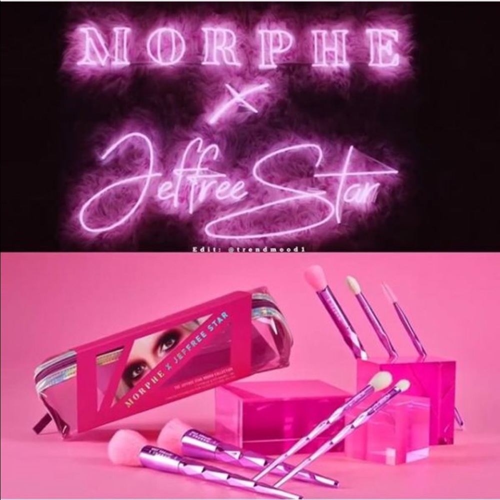 Jeffree Star Morphe set of brushes and sponge trio